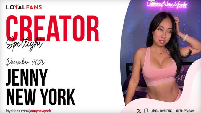 Jenny NewYork ist LoyalFans' Featured Creator für Dezember