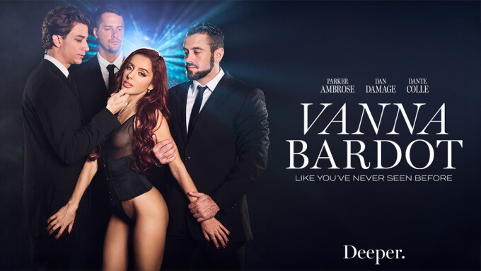 Vanna Bardot dreht ihren ersten Airtight-Film für Deeper