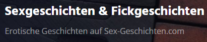 Sexgeschichten Gratis